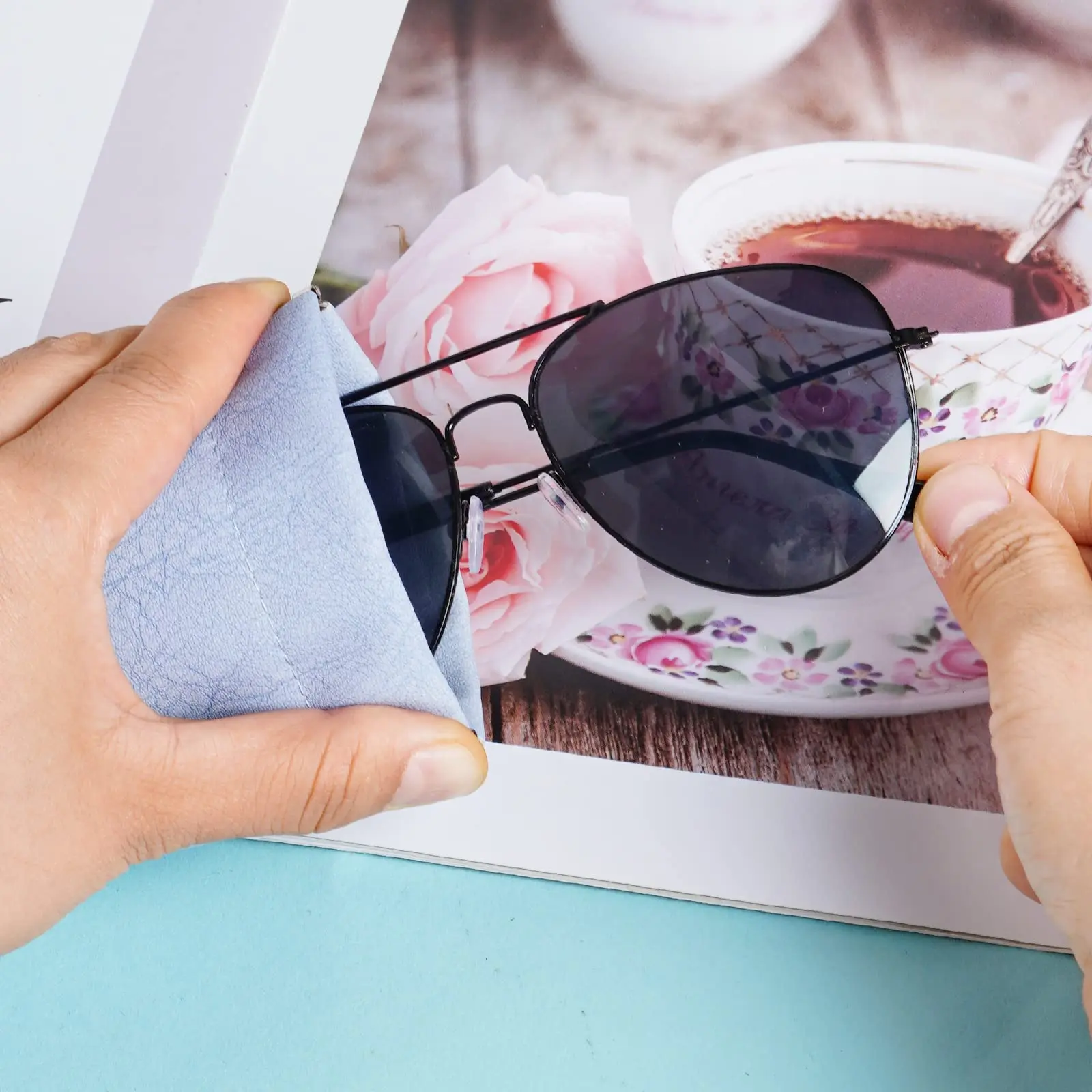 Leather Glasses Storage Bag Waterproof Pouch Glasses Protective Cover Eyewear Storage Bag Automatic Closed Sunglasses Case