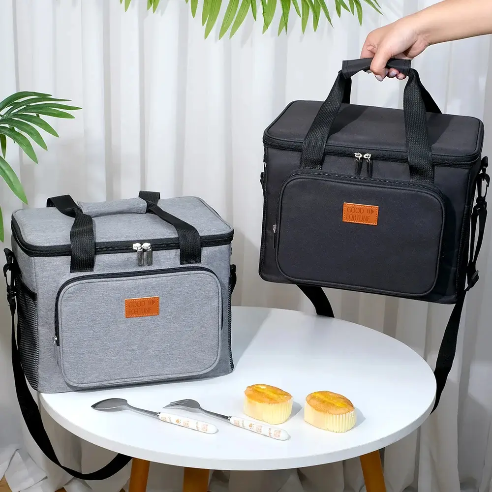 Capacity Collapsible Cooler Bag Crossbody Insulated Picnic Lunch Bag Box Cooling Bag for Outdoor Travel Camping BBQ Family Party