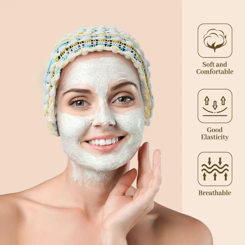Mesh Headbands Spa Headband for Women Soft Comfortable Makeup Headband Wide Hair Band for Washing Face Headwear Hair Acces