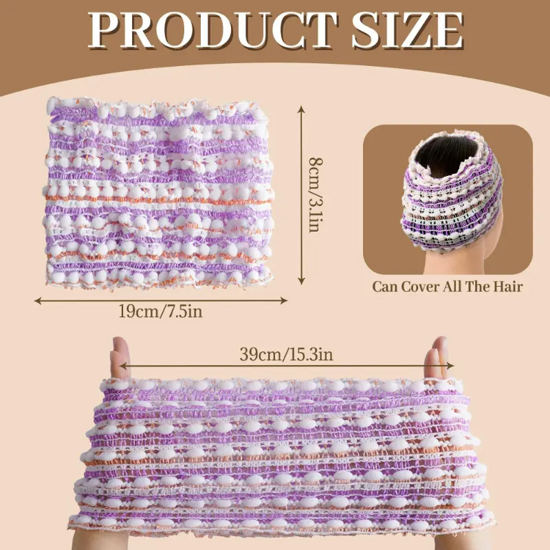 Mesh Headbands Spa Headband for Women Soft Comfortable Makeup Headband Wide Hair Band for Washing Face Headwear Hair Acces