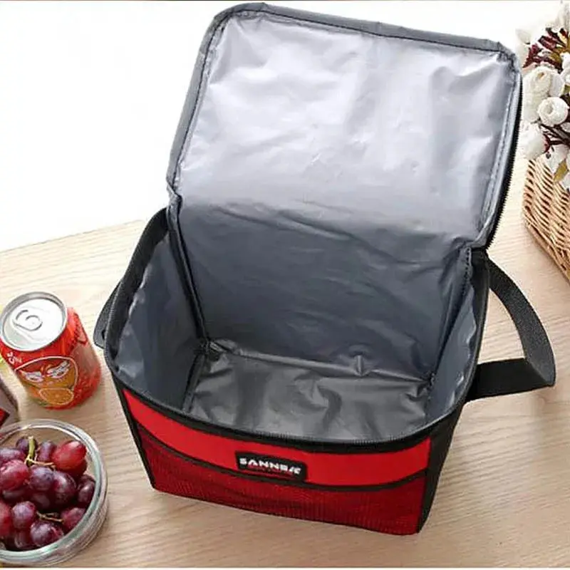 5L Picnic Bags Outdoor Camping Multi Waterproof Student Lunch Bag Adjustable Shoulder Strap Carrying Lunch Box Ice Pack Bag