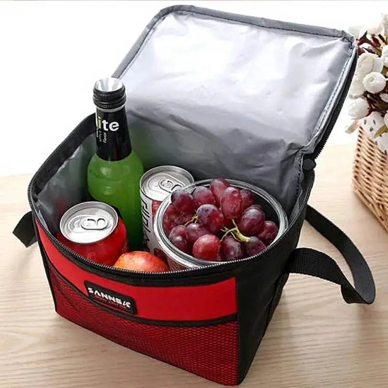 5L Picnic Bags Outdoor Camping Multi Waterproof Student Lunch Bag Adjustable Shoulder Strap Carrying Lunch Box Ice Pack Bag