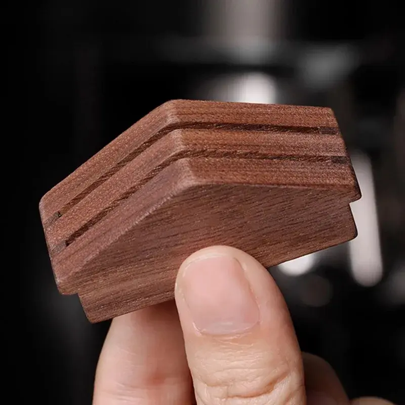 Espresso Coffee Filter Screen Holder Stand Reusable Wooden Walnut Stand Rack for 51/53/58mm Espresso Portafilter Puck Screen