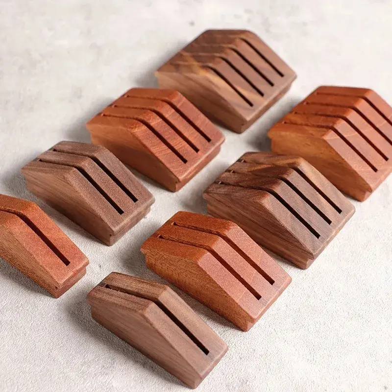 Espresso Coffee Filter Screen Holder Stand Reusable Wooden Walnut Stand Rack for 51/53/58mm Espresso Portafilter Puck Screen