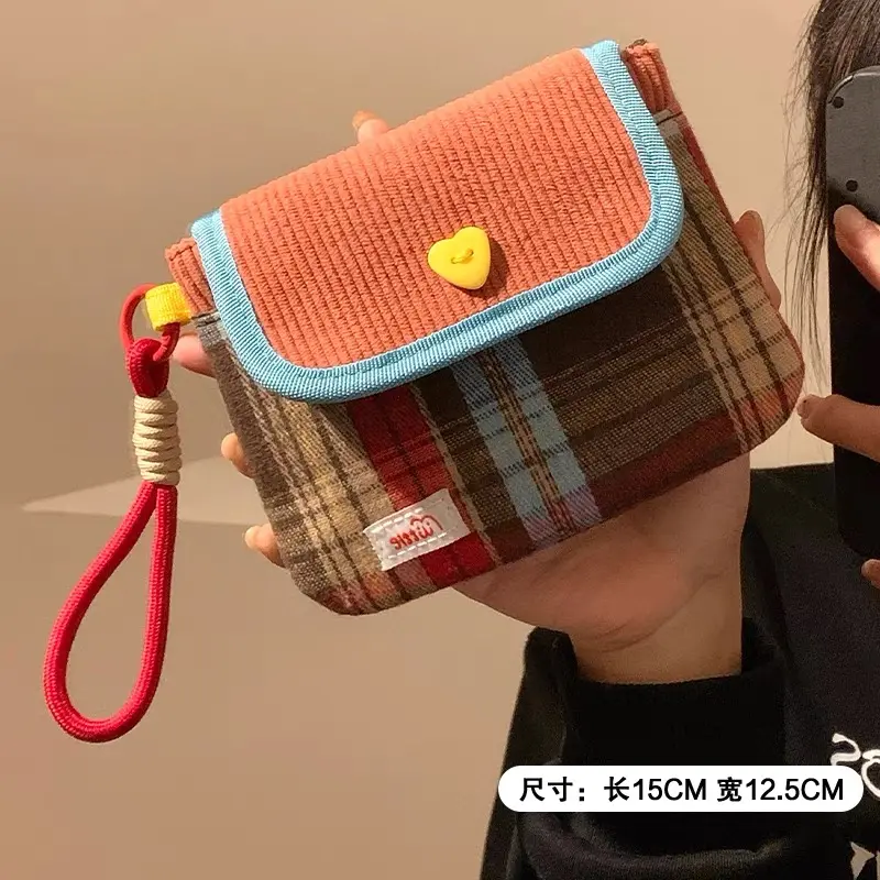 Data Cables Organizer Sanitary Pads Bag Large Capacity Contrast Color Cosmetic Bag Multipurpose Napkin Pouch Storage Bag