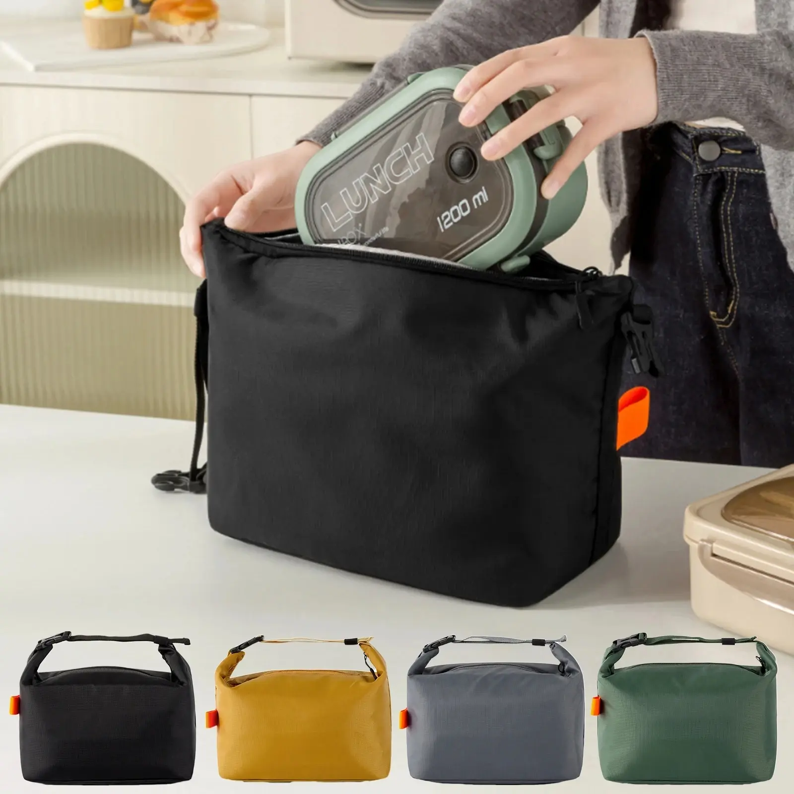 1PC Camping Insulated Lunch Pack Insulated Bento Bag Aluminium Foil Lunchbox Ice Bag Portable Dinner Picnic Food Storage Handbag