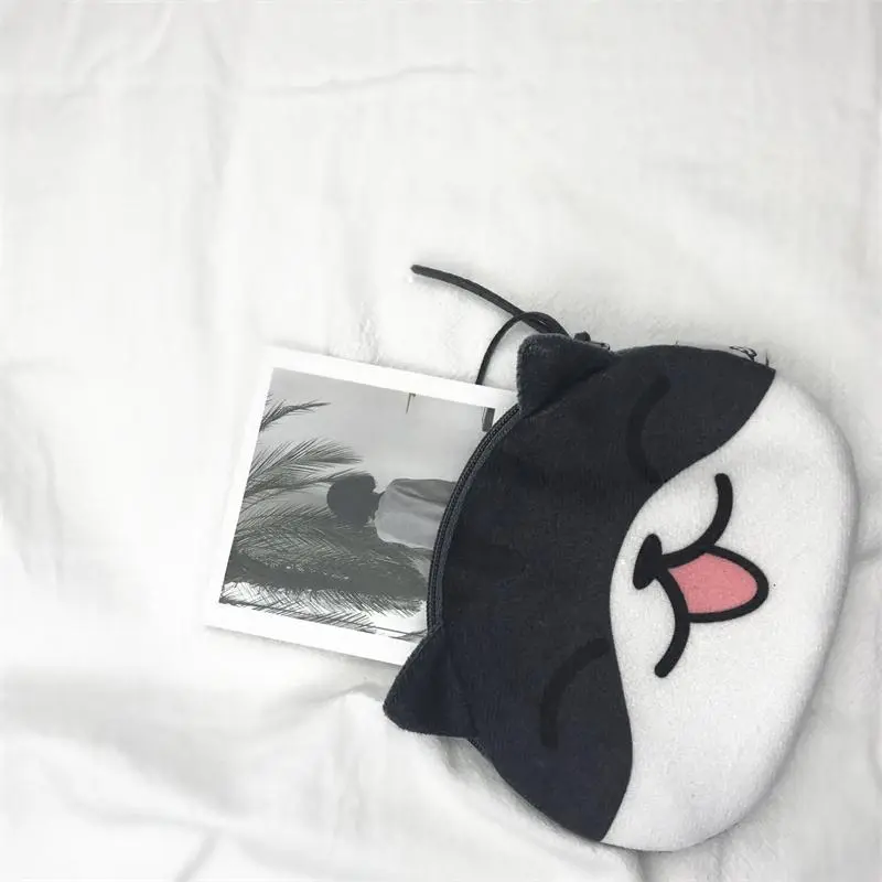 Cute Cartoon Cat Coin Purse Kawaii Anime Credit Card Holder Lovely Card Organizer & Wallet Storage Bag Zipper Pouch Kids Gifts