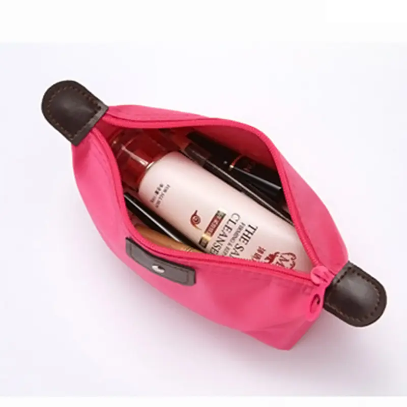 Korean Dumpling Cosmetic Bags Travel Handbag Portable Women Makeup Holder Toiletry Pouch Waterproof Candy Colored Beauty Purse