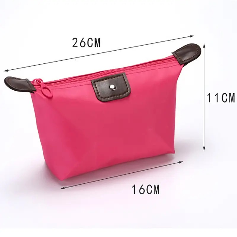 Korean Dumpling Cosmetic Bags Travel Handbag Portable Women Makeup Holder Toiletry Pouch Waterproof Candy Colored Beauty Purse