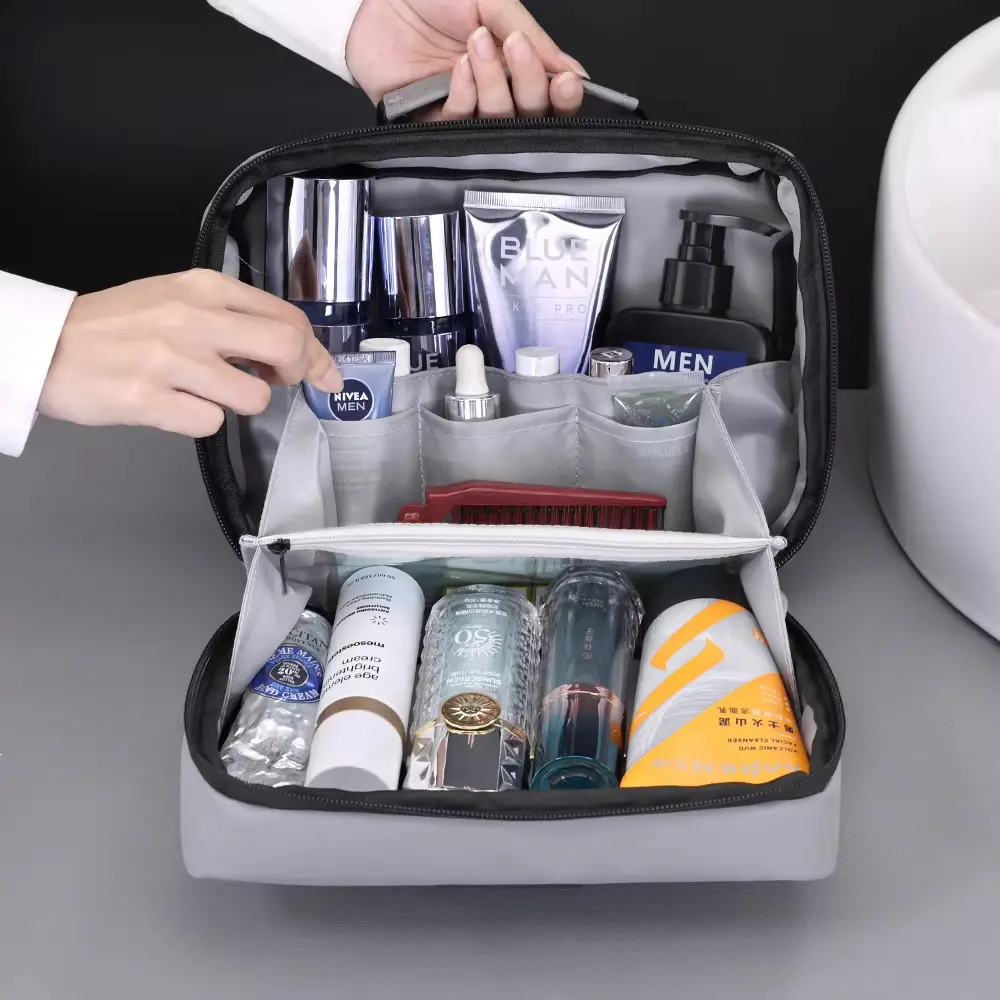 Hanging Toiletry Bag Large Capacity Waterproof Portable Travel Necessaire Case Cosmetic Bag for Men Women Beauty Wash Pouch