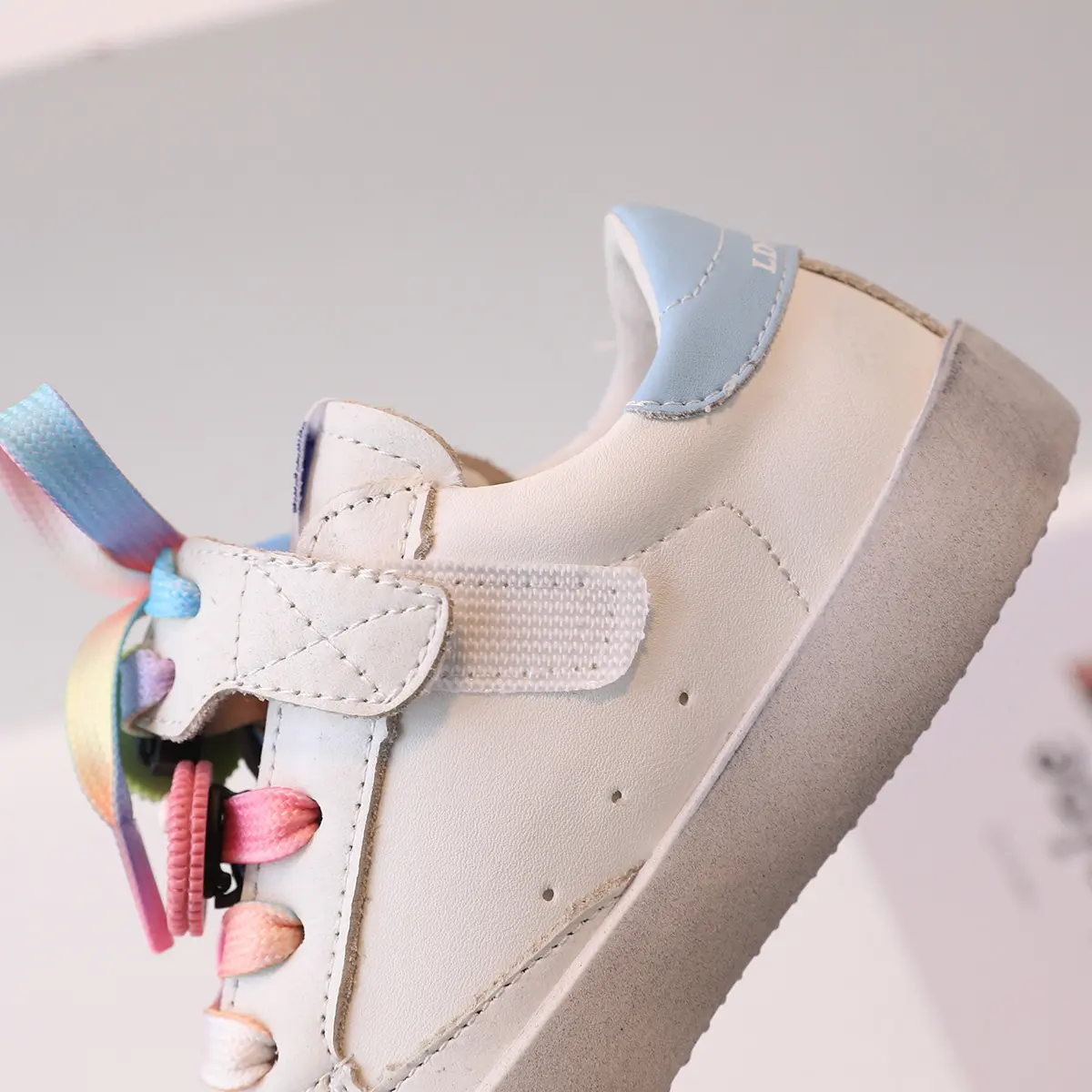 Girls Gold Sequin Star Sneakers Candy Biscuits Rain Trainers Super Sneaker Cute Cartton Cookie Accessories Kids Shoes