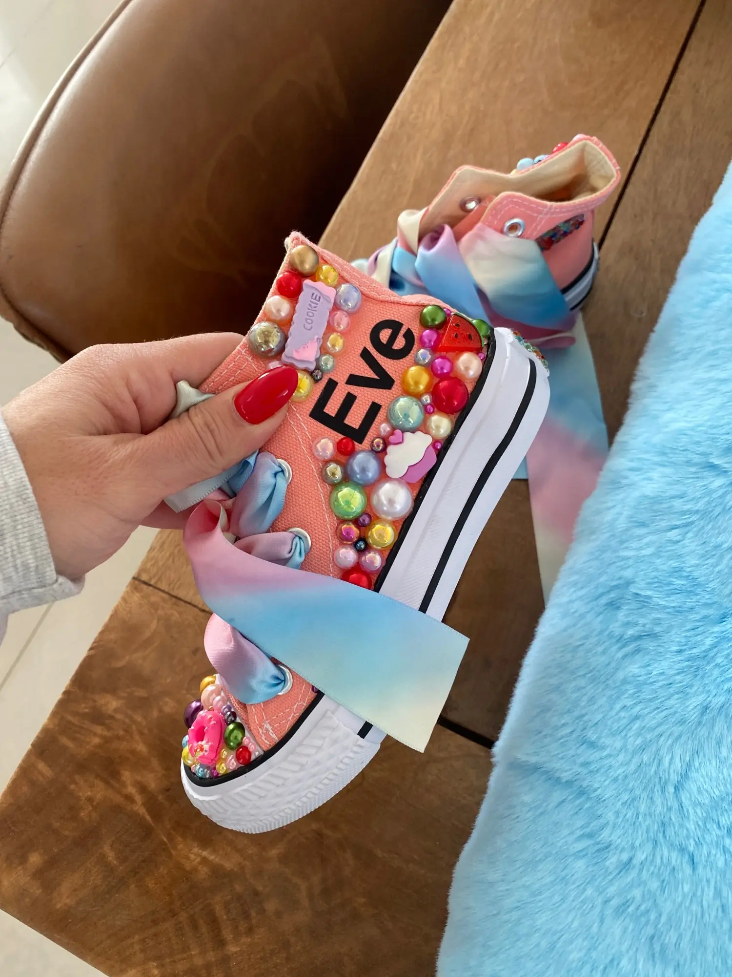 Dollbling Chritsmas Gift Junior Young Boys and Girls' Candyland Canvas Shoes Brand Lollipop Purim Holiday Jojo Siwa Bling Shoes
