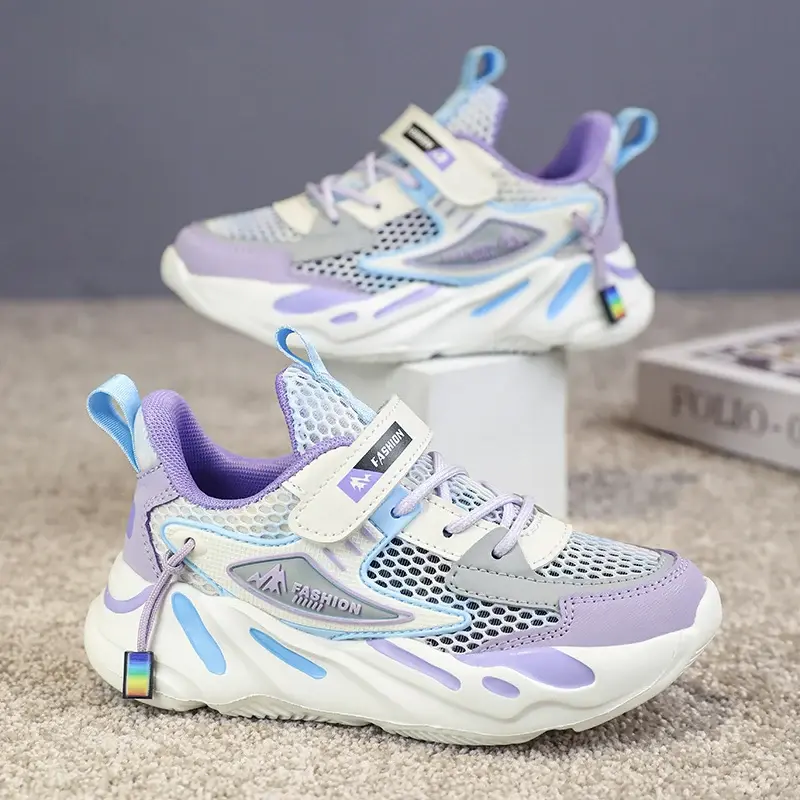 Summer Girls Casual Shoes Children Shoes Kids Female Princess Chunky Sneakers Child Cute 3 5 6 7 8 9 Breathable Light Sneakers