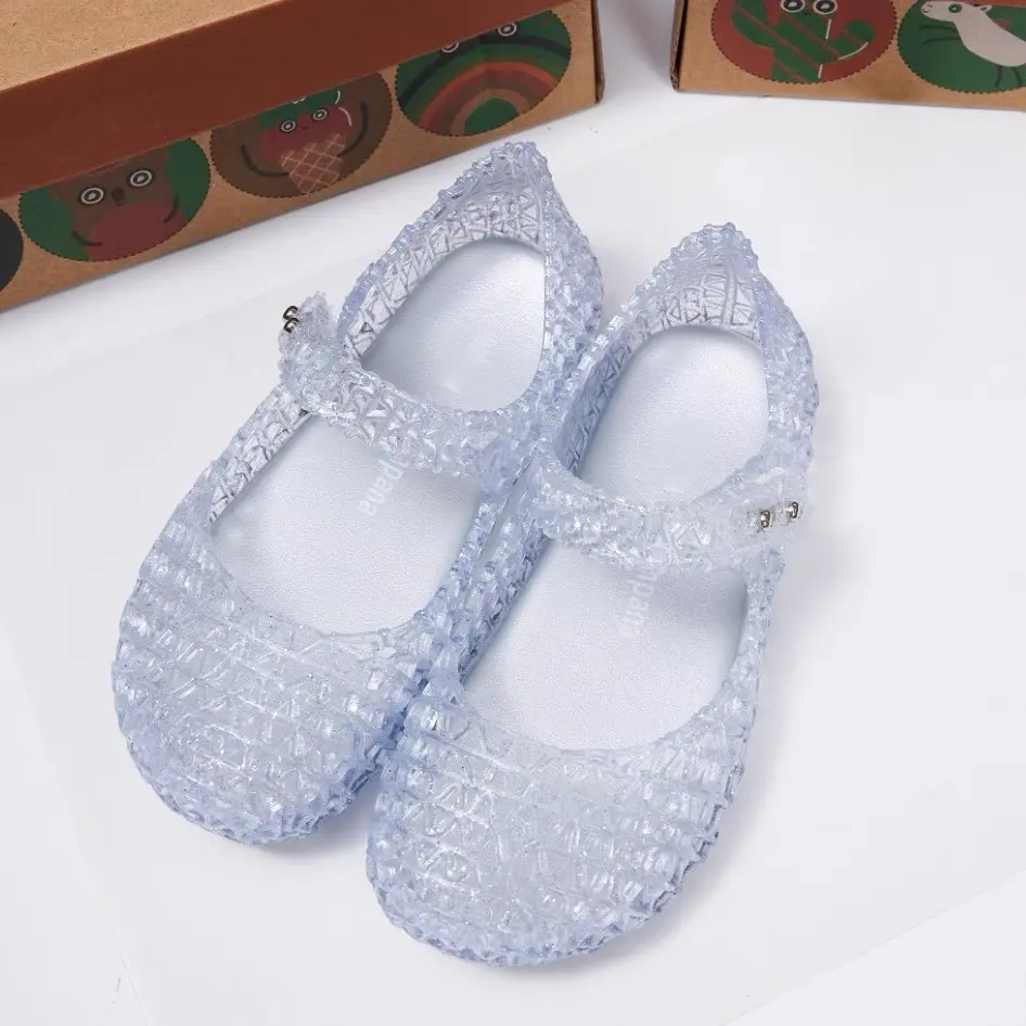 Mini Melissa Children's Bird's Nest Jelly Shoes Boys Girls Soft Sole Non-slip Sandals Baby Kids Fragrant Beach Princess Shoes