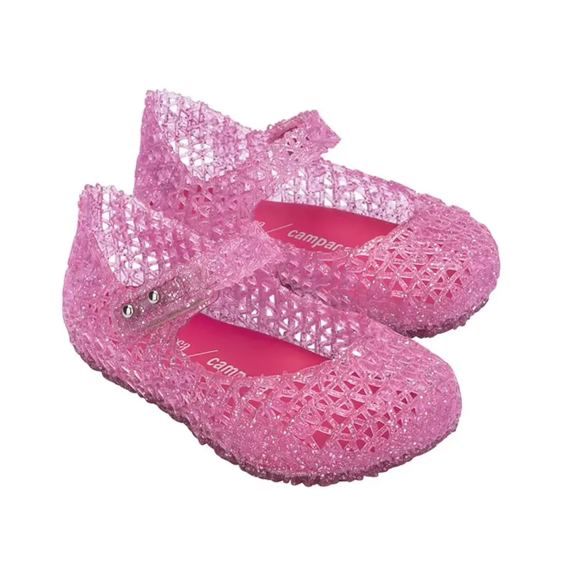 Mini Melissa Children's Bird's Nest Jelly Shoes Boys Girls Soft Sole Non-slip Sandals Baby Kids Fragrant Beach Princess Shoes