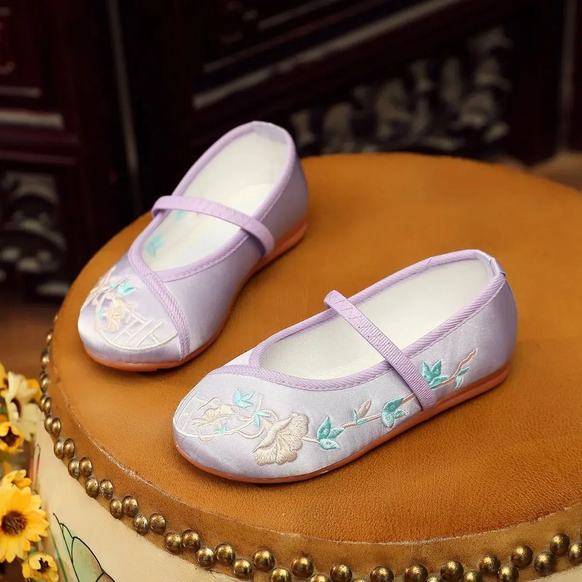 Chinese-style embroidery Shoes for Girls Costume Cosplay Dress Up Embroidery Performance stage Ballet Shoes