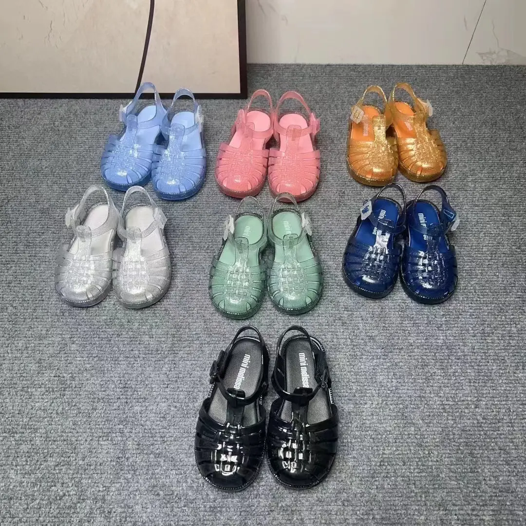Mini Melissa 2025 Summer Baby Shoes Possession Girl Jelly Shoes Sandals Melissa Sandals for Kids Non-slip Princess Beach Sandals