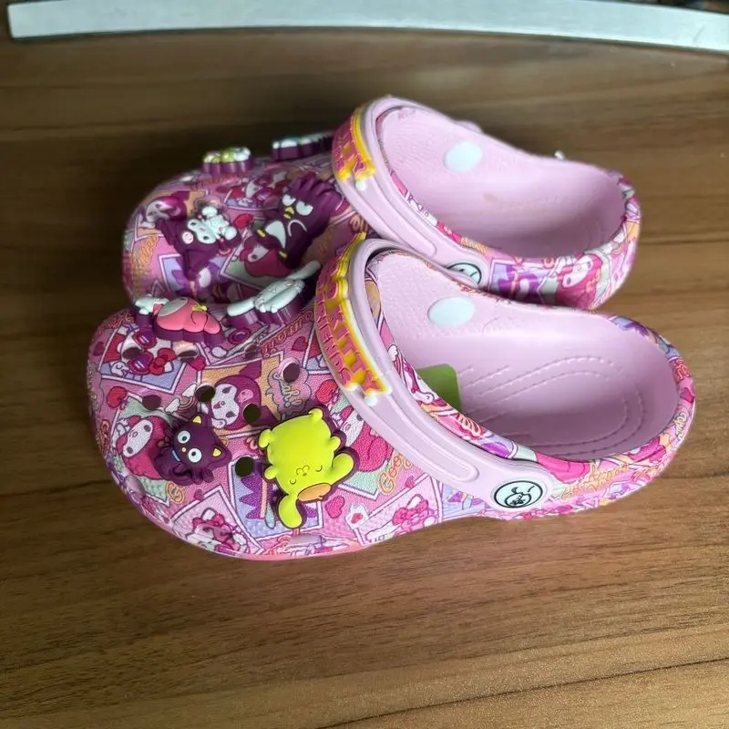 New Hot Selling Sanrio Black Melody New Summer Male And Female Cartoon Children' Slippers Anti Slip And Anti Fall Holiday Gift