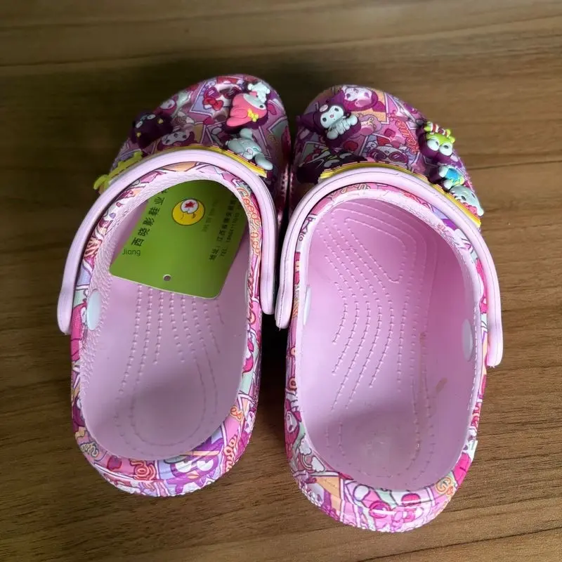 New Hot Selling Sanrio Black Melody New Summer Male And Female Cartoon Children' Slippers Anti Slip And Anti Fall Holiday Gift