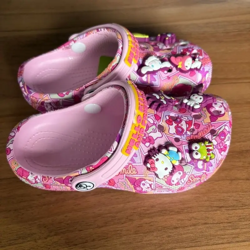 New Hot Selling Sanrio Black Melody New Summer Male And Female Cartoon Children' Slippers Anti Slip And Anti Fall Holiday Gift