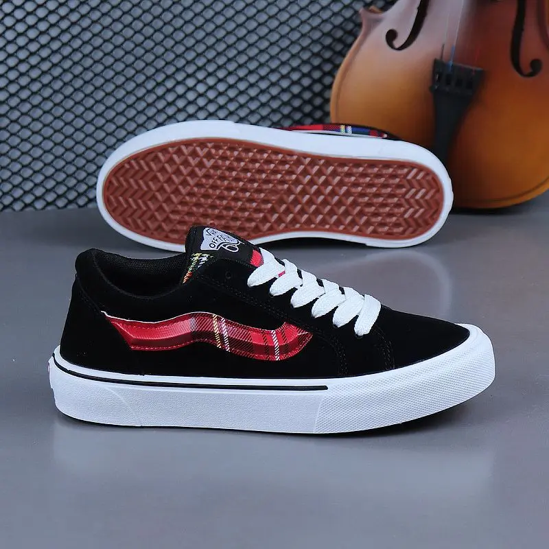 Upgrade the new Scottish retro casual shoes for men and women with soft-soled breathable canvas shoes for students.