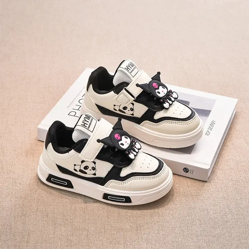 Children's Cute Melody Casual Board Shoes Girl's Cartoon Sneakers Spring and Autumn New Kawaii Kuromi Anti Slip Soft Sole Shoes