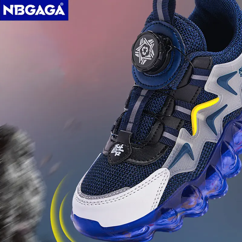 Children Sneakers Boys Shoes Buckle Strap Single Net Breathable Kids Casual Fashion Luxury Tennis Sports for Boy
