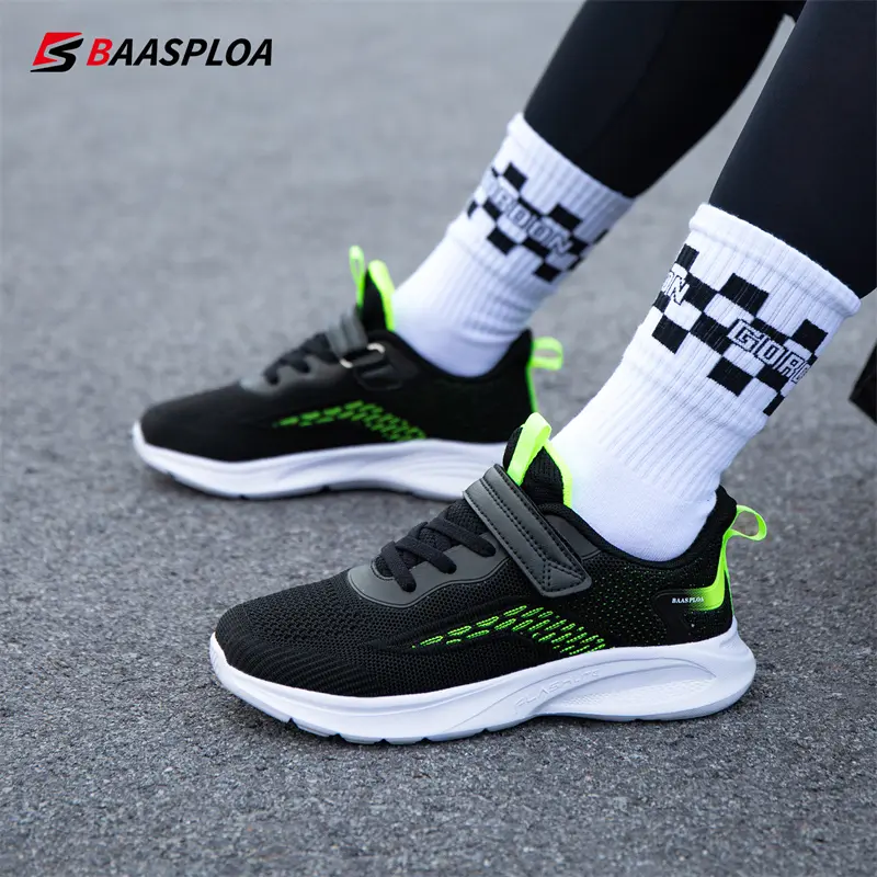 Baasploa Children Sneakers Boys Sports Shoe Tennis Casual Daily School Kids Running Shoes Walking Sneaker for Boys Free Shipping