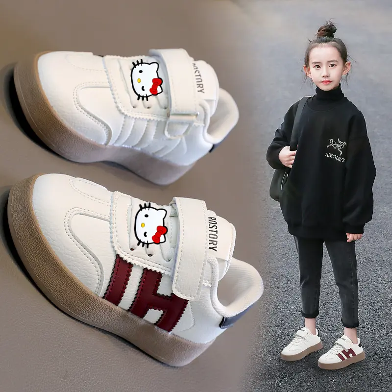 Sanrio hello kitty sports shoes girls board shoes autumn and winter new casual shoes children and students Sneakers