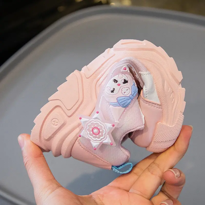 Sanrio Children Cartoon Kawaii Kuromi Melody Casual Board Shoes Spring Autumn Casual Sneakers Anti Slip Soft Sole Sports Shoes