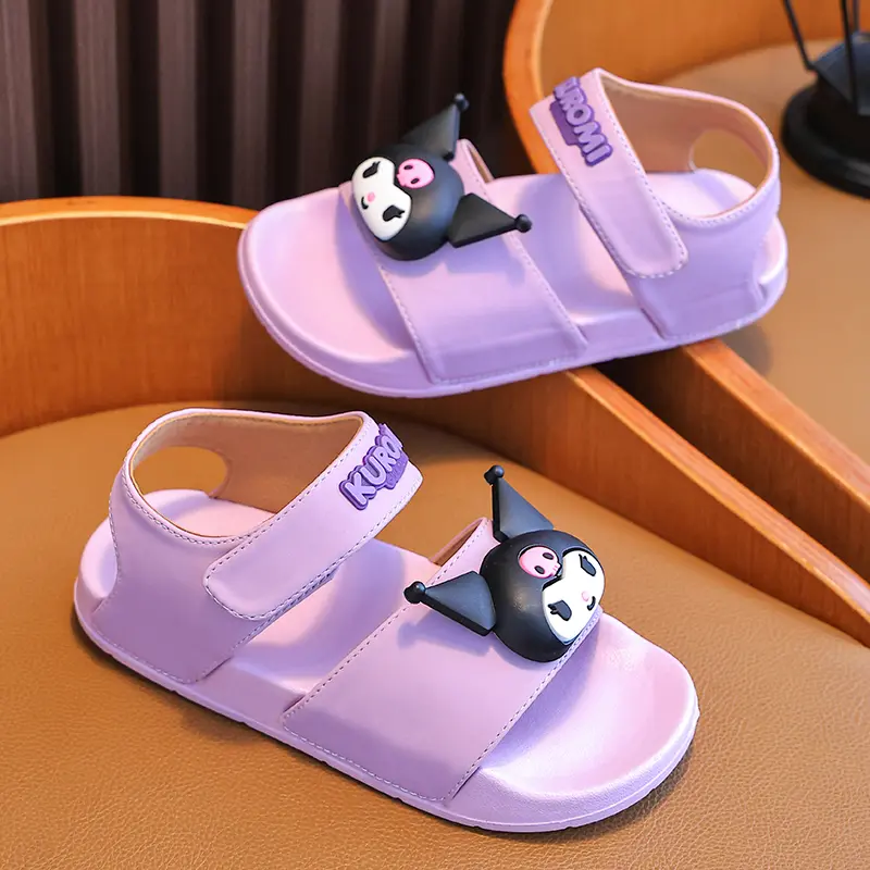 Sanrio new girls' sandals Summer outdoor non-slip children's beach shoes