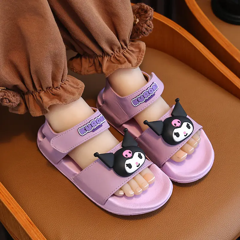 Sanrio new girls' sandals Summer outdoor non-slip children's beach shoes