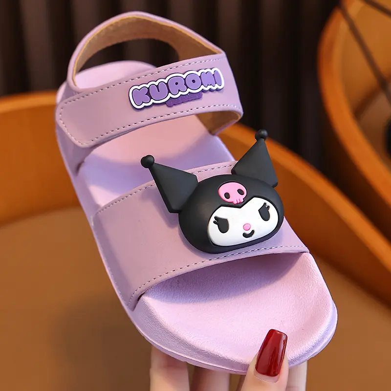 Sanrio new girls' sandals Summer outdoor non-slip children's beach shoes
