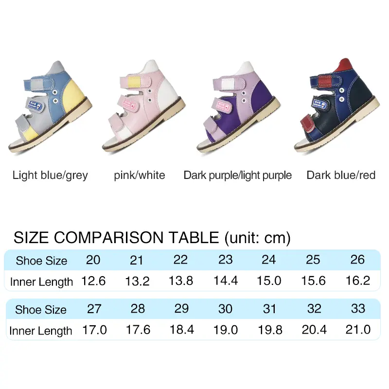 Summer Black Sandal Kid Orthopedic Leather Open Toe  Children School Boys Girls Shoes Tiptoe Flatfoot Footwear With arch support