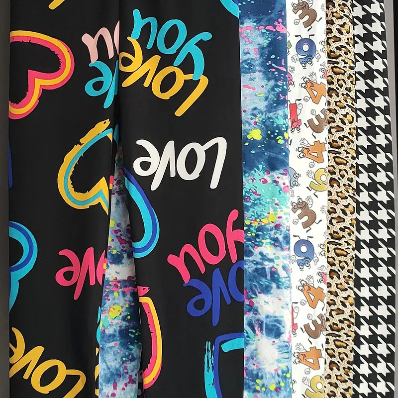 Kids Clothing Spring Summer Girls Leggings Flower Printed Children Trousers Girl Slim Pencil Pants Cute Toddler Leggings