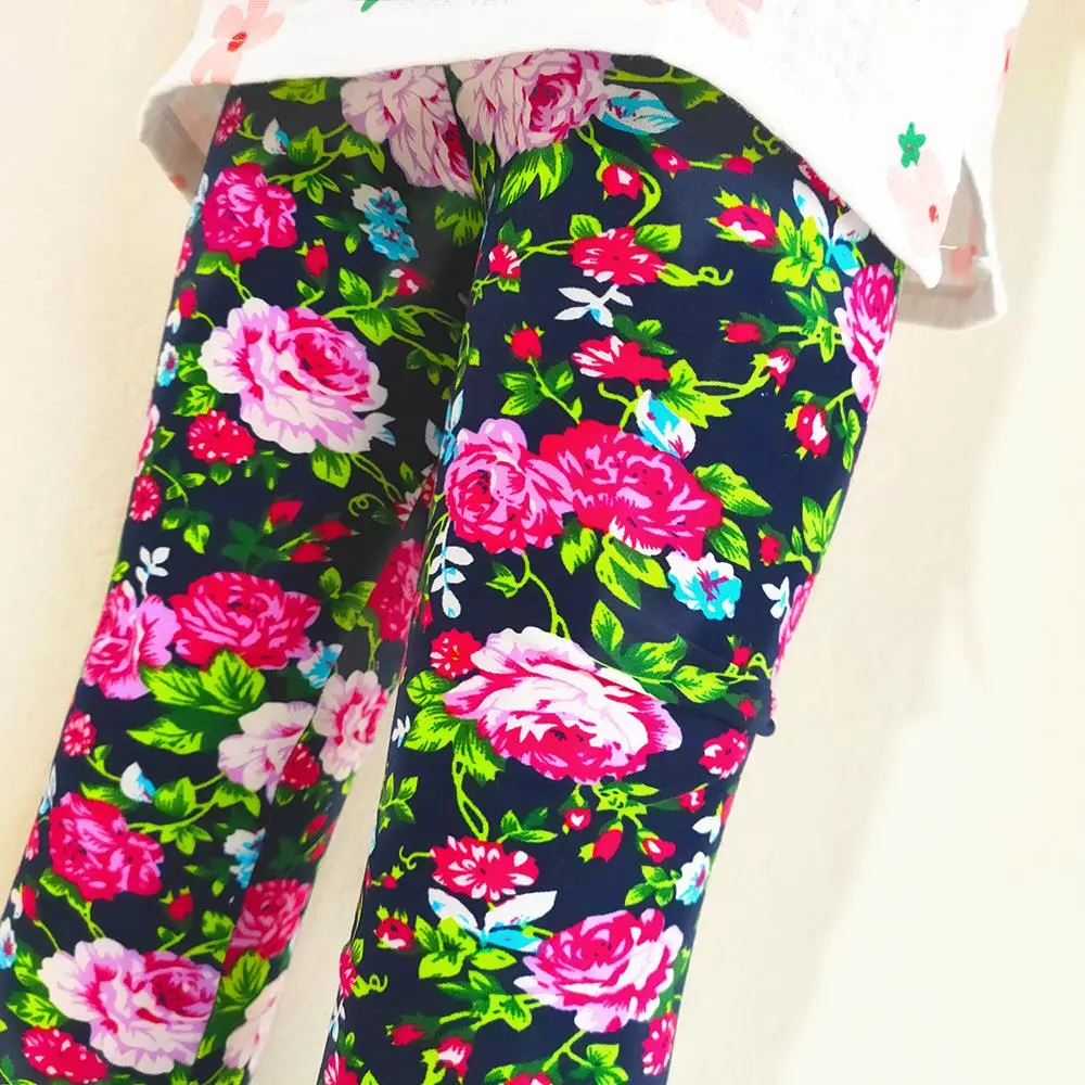 Printing Spring Summer kids Baby Tight Leggings Children Stretch Slim Pants Girls Clothing