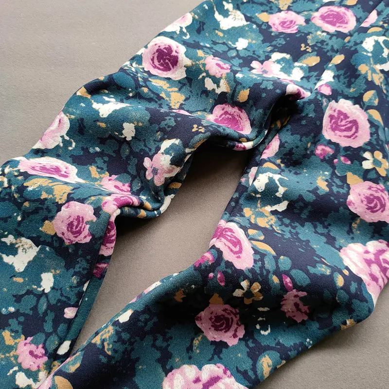 Children's Clothes Girl Pants Autumn Winter Fleece Keep Warm Leggings Tights For Girls Vintage Floral Warm Trousers 2-11 Year
