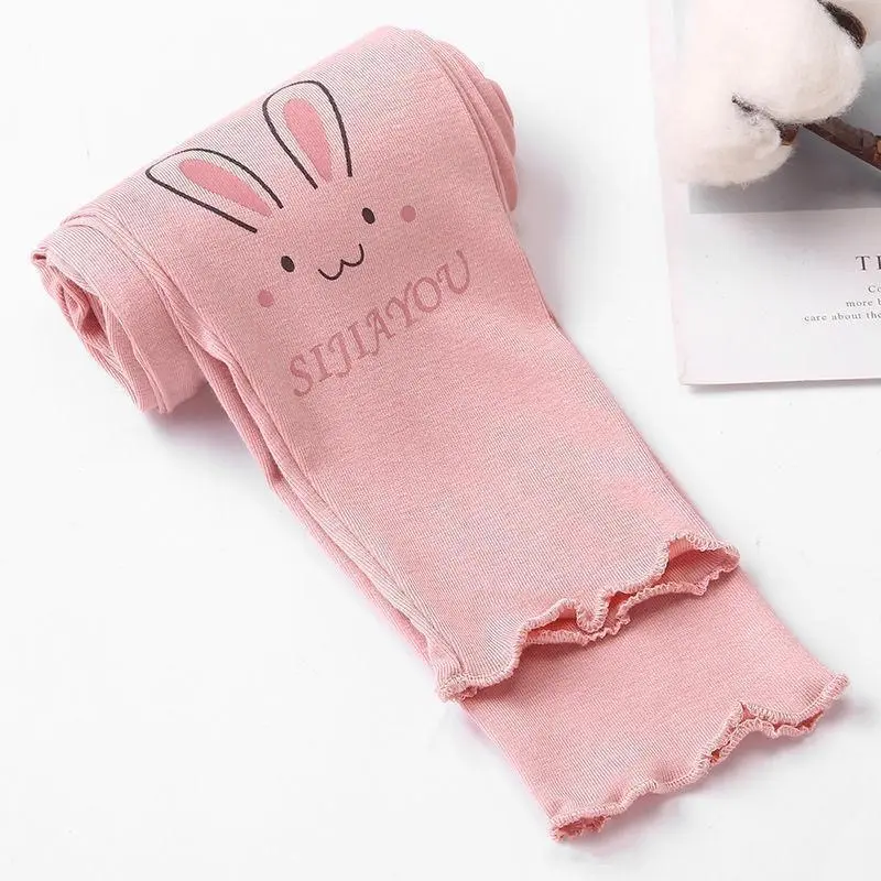 1pcs Girl Spring Summer Modal Kid Legging Children Thin Tight Sweatpant Child Casual Pants Autumn Toddler Skinny Cropped Trouser