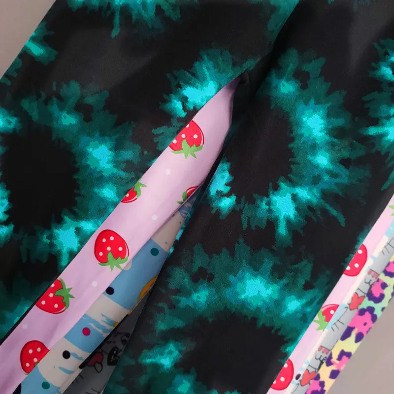 Girls Legging Children Flower Printing Elastic Pants Kids Girls Slim Thin Wear Leggings 2-11 Years Girls Clothing