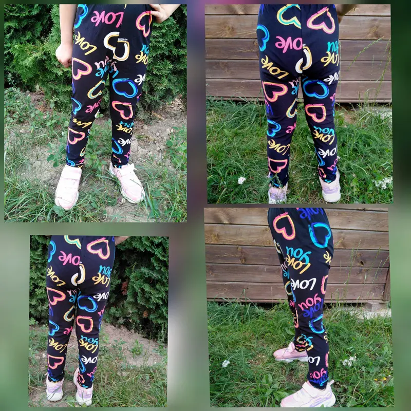 Printing Flowers Tight Baby Leggings for Kids Girls Stretch Slim Pants Children's Clothing