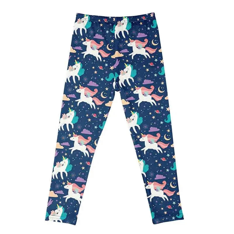 Girls Leggings Baby Kids Cartoon Unicorn Printing Long Tights for Girls Pants Elastic Sports Trousers Children's Skinny Leggings