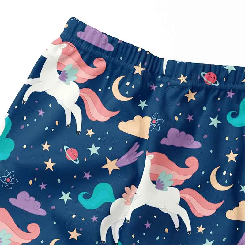 Girls Leggings Baby Kids Cartoon Unicorn Printing Long Tights for Girls Pants Elastic Sports Trousers Children's Skinny Leggings