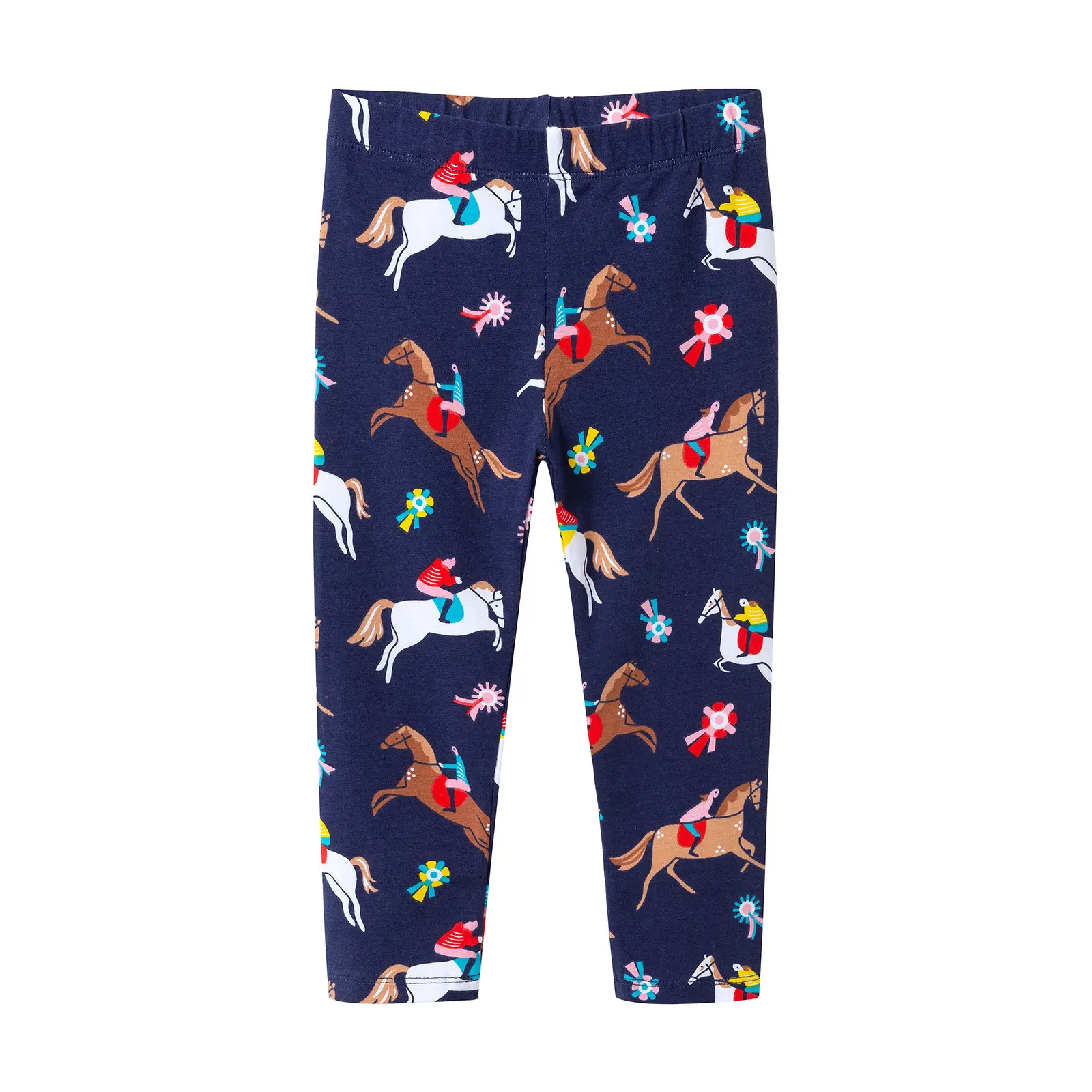 Little Maven 2025 Girls Leggings 100% Cotton Trousers for Kids Comfort Pants Childrens Tights Lovely Clothes with Bee and Flower
