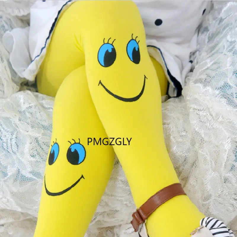 Baby Girls Tights Cute  Face Stockings Stocking Dancing Children Dresses Tights Pantyhose fishnet stockings girls pantyhose