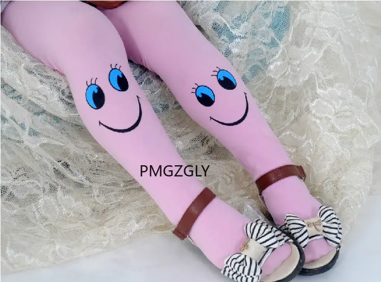 Baby Girls Tights Cute  Face Stockings Stocking Dancing Children Dresses Tights Pantyhose fishnet stockings girls pantyhose