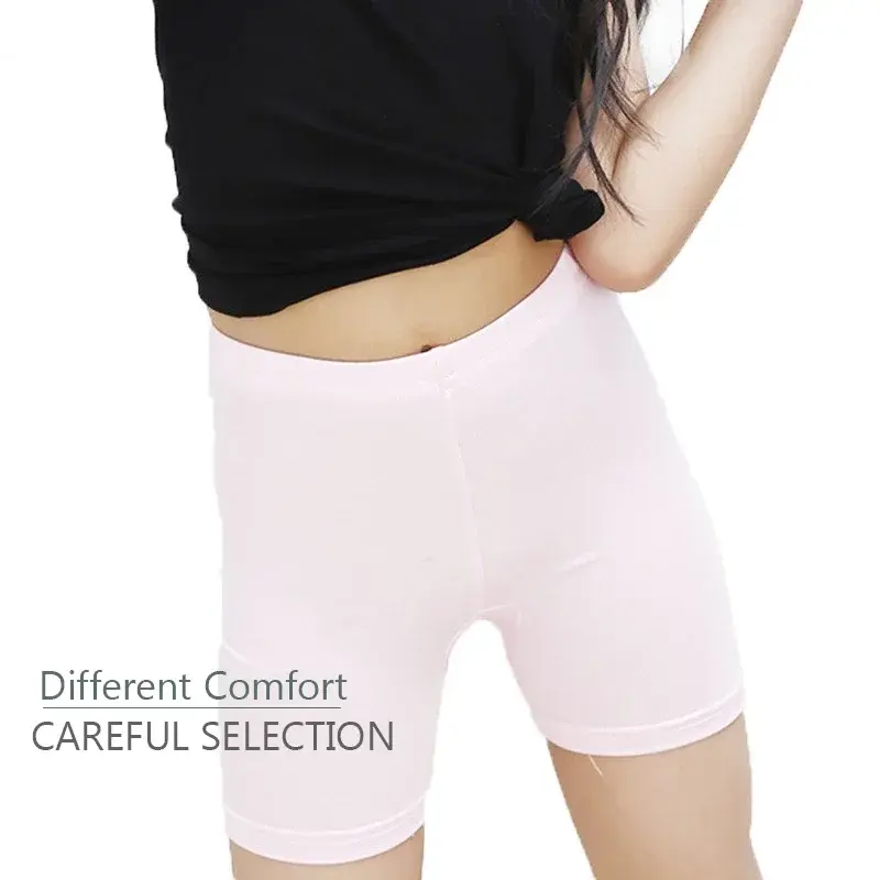 2Pcs Summer Candy Color Underpants Girls Safety Shorts Cotton Leggings Girls' Beach Shorts Are Suitable For Children Ages 2-13