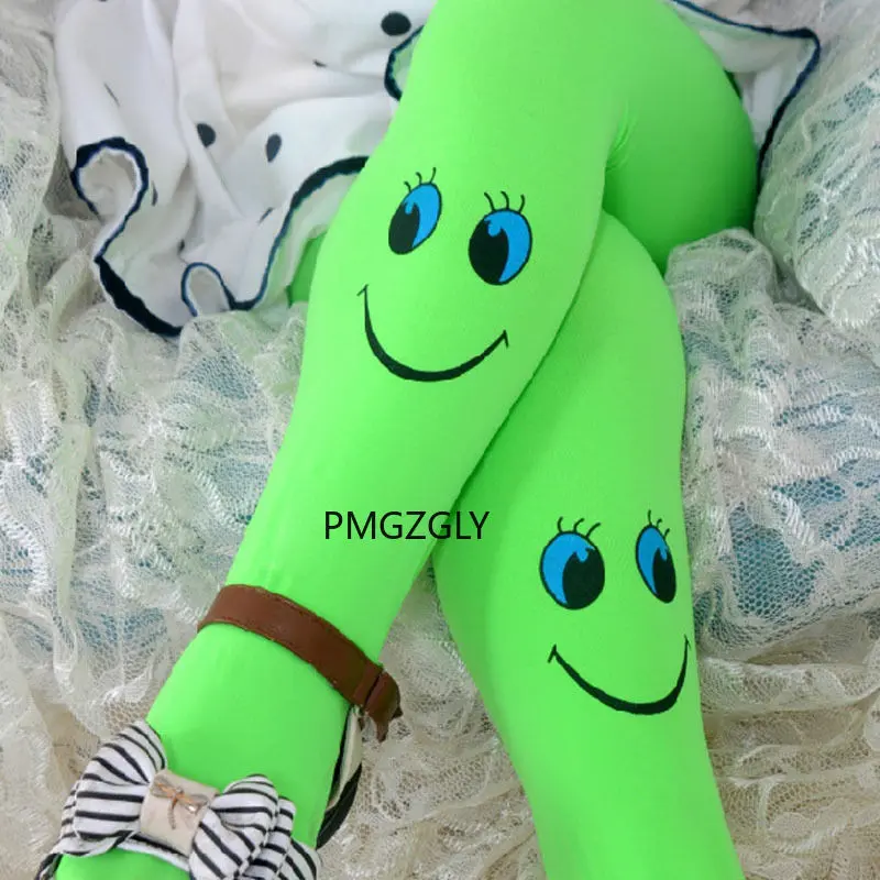 Baby Girls Tights Cute  Face Stockings Stocking Dancing Children Dresses Tights Pantyhose fishnet stockings girls pantyhose