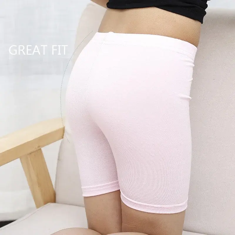 2Pcs Summer Candy Color Underpants Girls Safety Shorts Cotton Leggings Girls' Beach Shorts Are Suitable For Children Ages 2-13