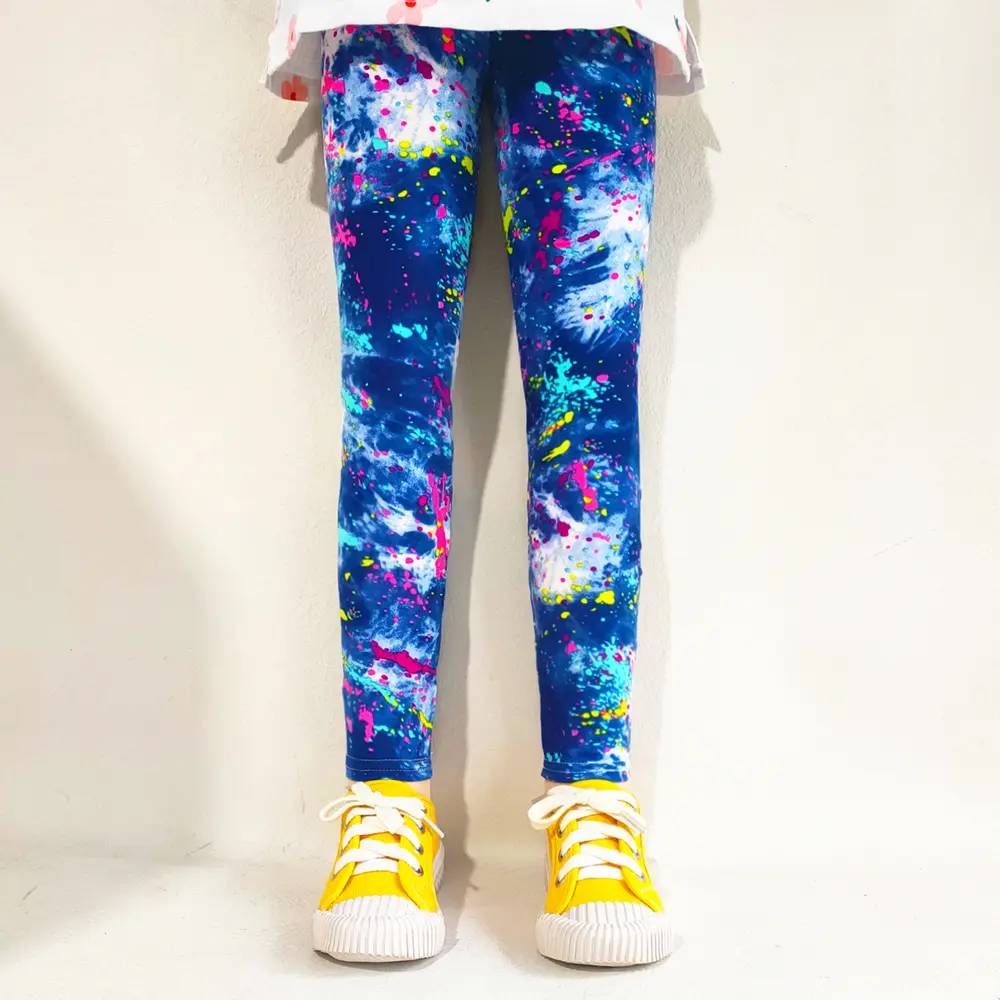 Girls' Leggings Fashion Cartoon Tight Pants Spring and Autumn Baby Girls Slim Fit Flower Leggings Summer Children's Pants