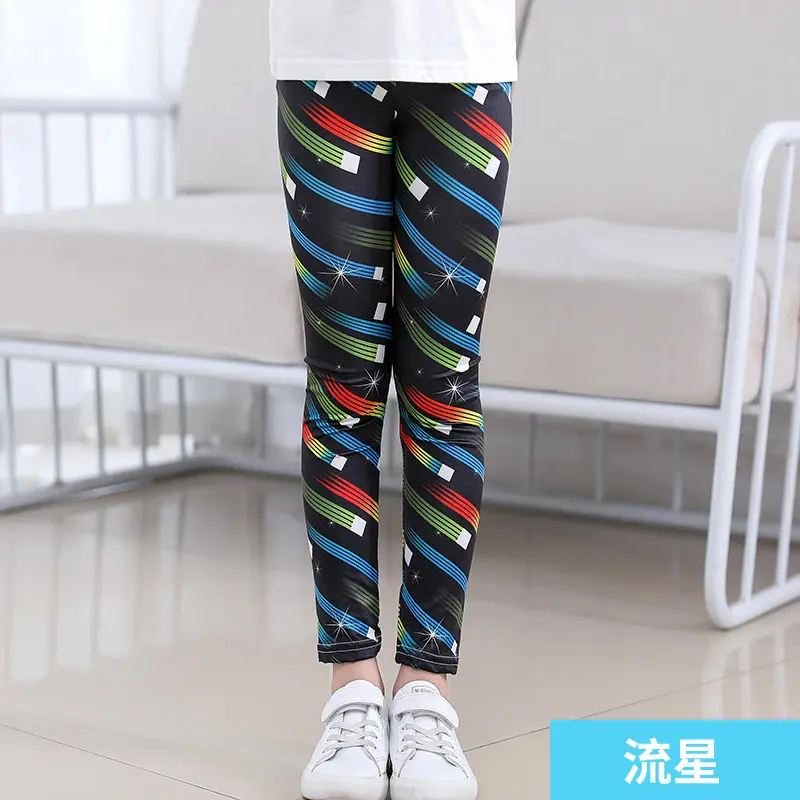 Baby Kids Skinny Slim Leggings Girl Floral Stretchy Pants Children Pants Leggings For Girl Clothes Casaul Wear 1 to 10 Years